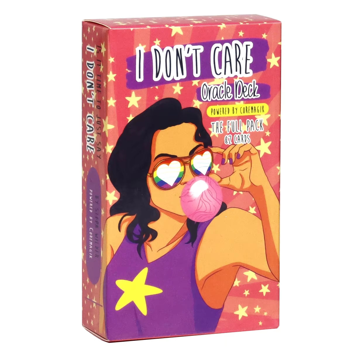 I DON'T CARE Oracle Cards for Family Party High Quality Fortune Telling Divination Tarot Cards with PDF Guidebook